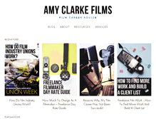 Tablet Screenshot of amyclarkefilms.com